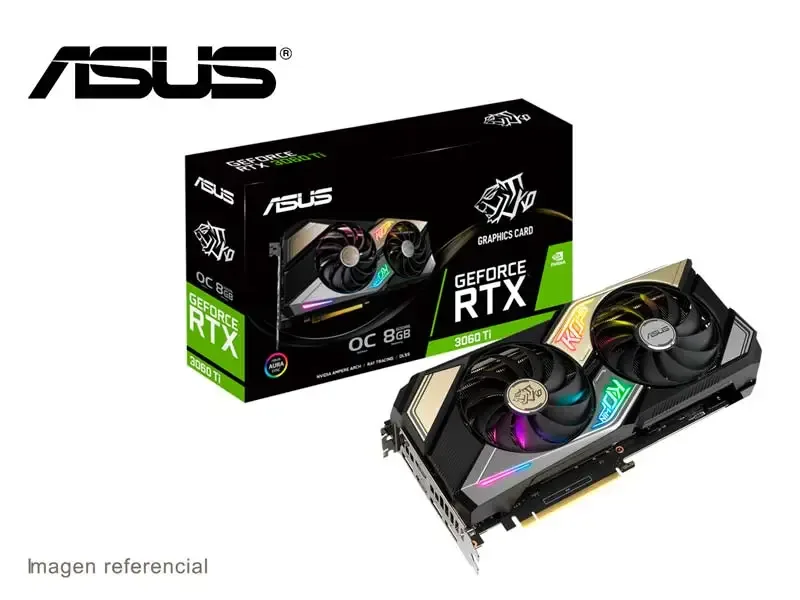 Tarjeta Grafica ASUS NVIDIA GeForce RTX 3060 Ti OC 8GB GDDR6 KO-RTX3060TI-08G-V2-GAMING