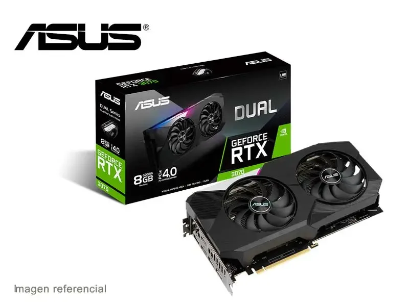Tarjeta Grafica ASUS NVIDIA GeForce RTX 3070 8GB GDDR6 DUAL-RTX3070-8G-V2