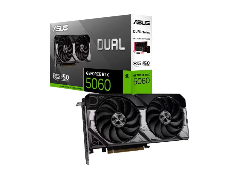 Tarjeta Grafica ASUS NVIDIA GeForce RTX 5060 Dual 8GB GDDR7