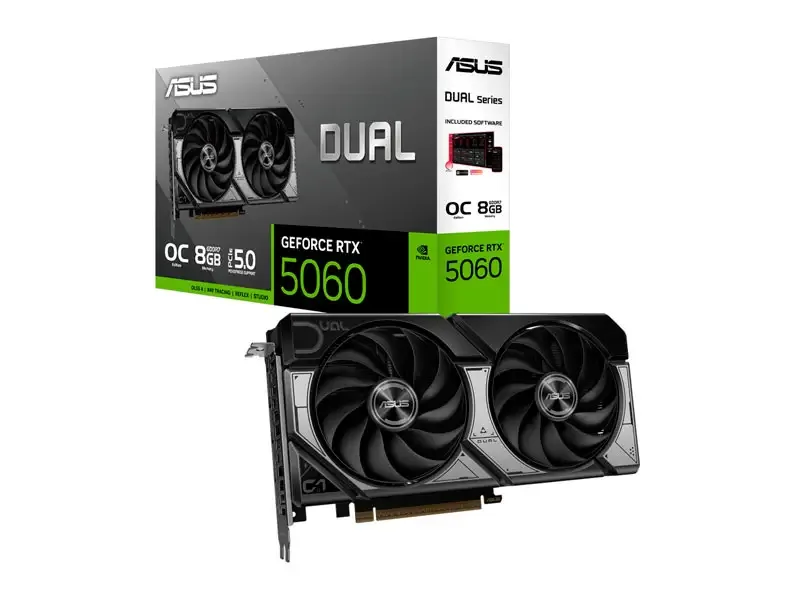 Tarjeta Grafica ASUS NVIDIA GeForce RTX 5060 Dual OC 8GB GDDR7