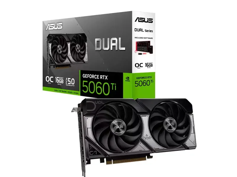 Tarjeta Grafica ASUS NVIDIA GeForce RTX 5060 Ti Dual OC 16GB GDDR7