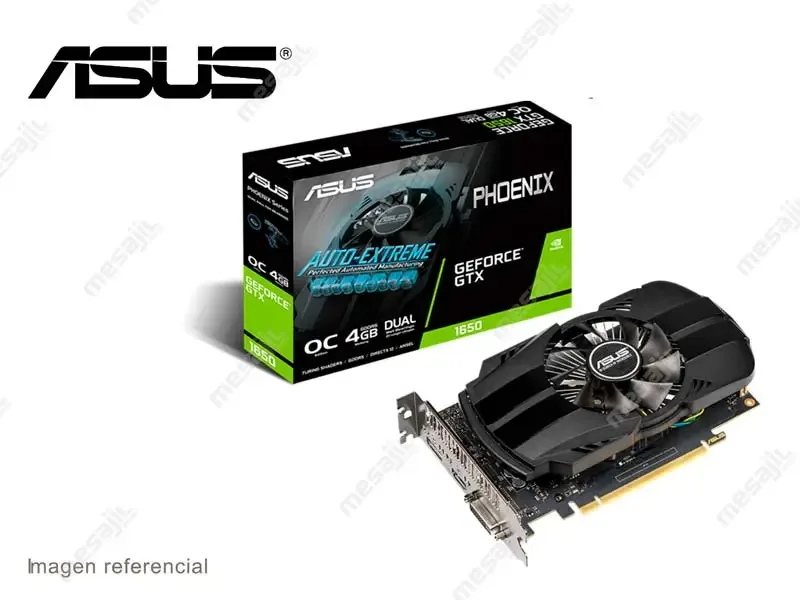 Tarjeta Grafica ASUS NVIDIA Phoenix GeForce GTX 1650 4GB GDDR6 DUALL