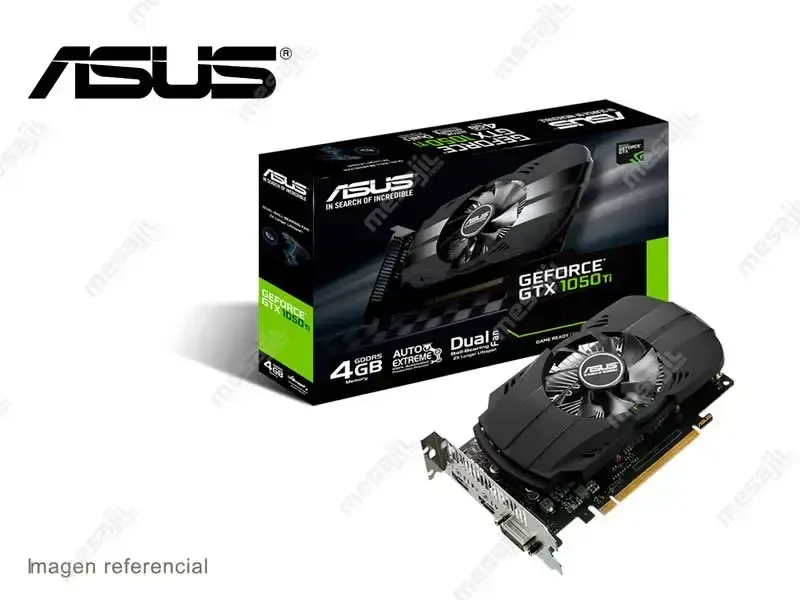 Tarjeta Grafica ASUS Phoenix NVIDIA GeForce GTX 1050 Ti 4GB GDDR5 (PH-GTX1050TI-4G)