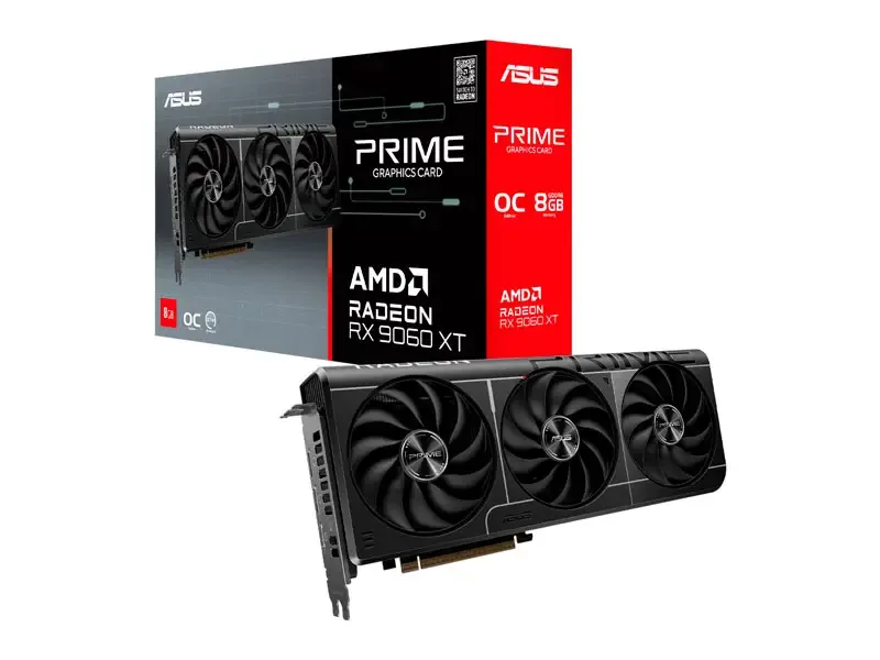 Tarjeta Grafica ASUS PRIME AMD RADEON RX 9060 XT 8GB OC GDDR6