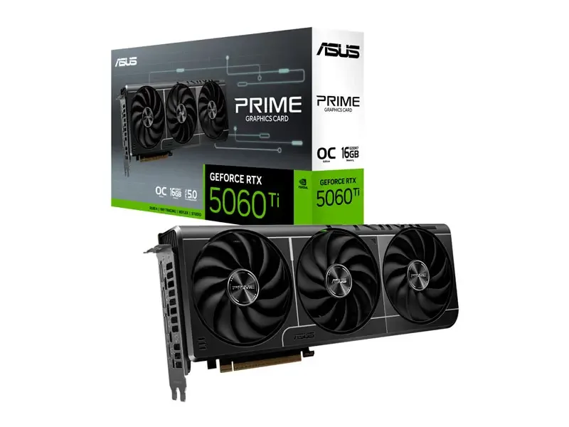 Tarjeta Grafica ASUS PRIME NVIDIA GeForce RTX 5060 Ti OC 16GB GDDR7