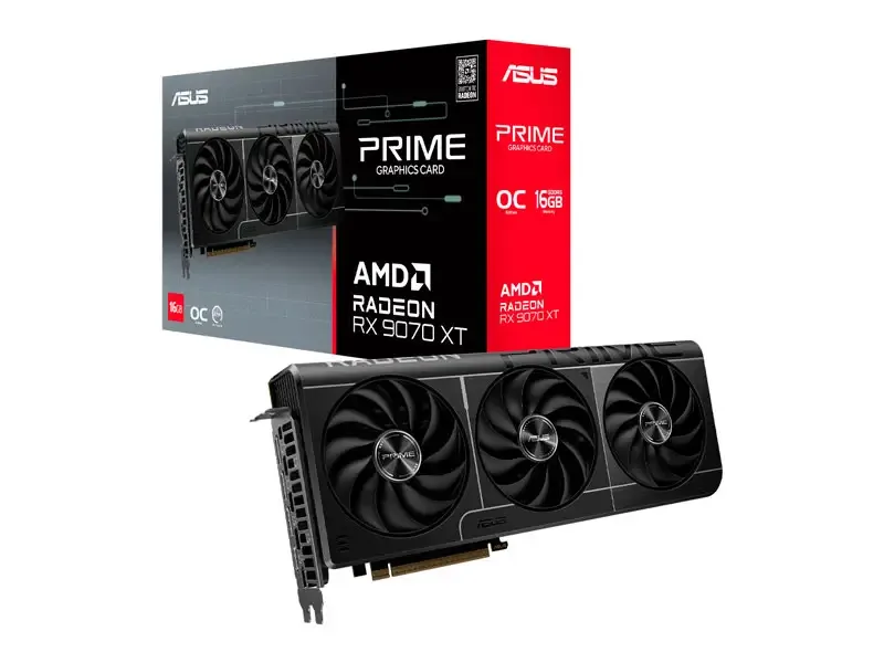 Tarjeta Grafica ASUS PRIME RADEON RX 9070 XT 16GB OC GDDR6