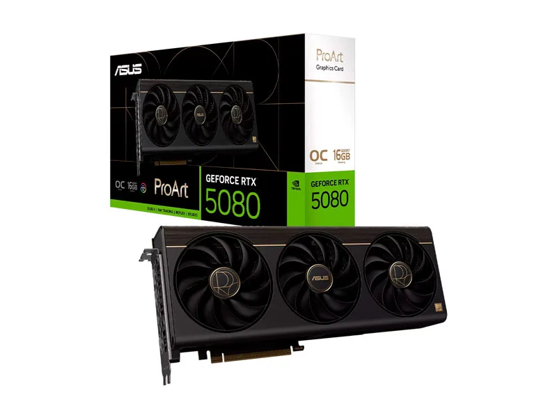 Tarjeta Grafica ASUS ProArt NVIDIA GeForce RTX 5080 Gaming OC 16GB GDDR7