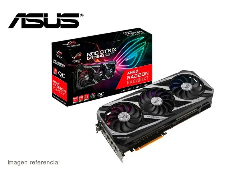 Tarjeta Grafica ASUS ROG Strix AMD Radeon RX 6700 XT OC 12GB GDDR6