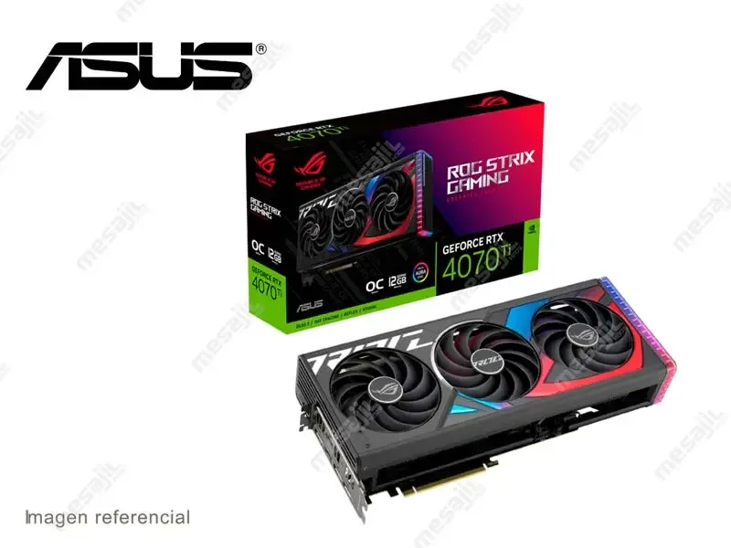 Tarjeta Grafica ASUS ROG Strix Gaming NVIDIA GeForce RTX 4070TI 12GB GDDR6X