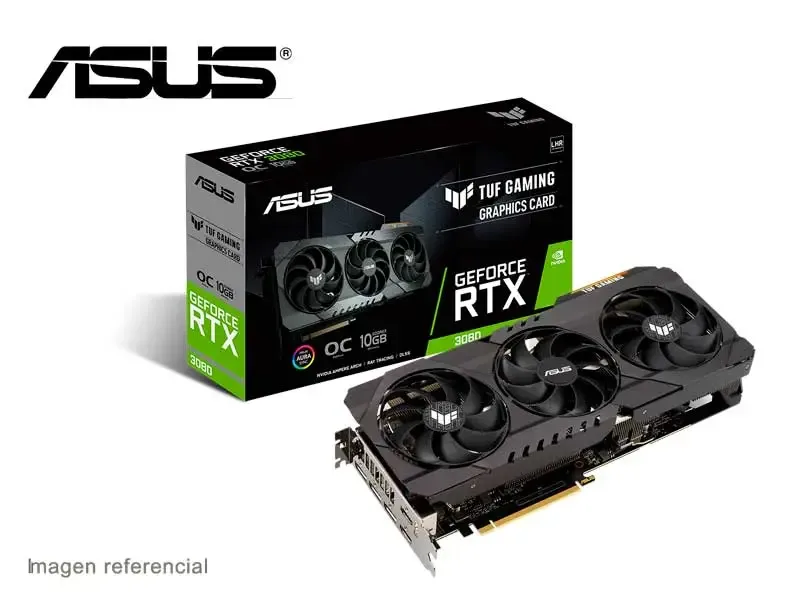 Tarjeta Grafica ASUS TUF Gaming NVIDIA GeForce RTX 3080 V2 OC 10GB GDDR6X (TUF-RTX3080-O10G-V2-GAMING)