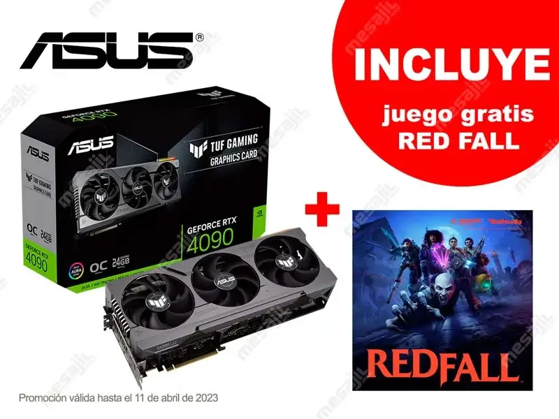 Tarjeta Grafica ASUS TUF GAMING NVIDIA GeForce RTX 4090 OC 24GB GDDR6X