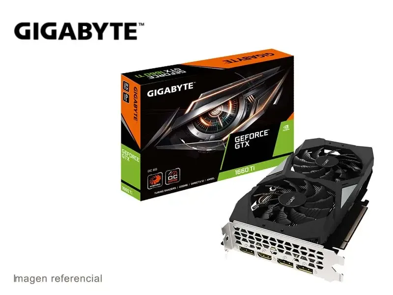 Tarjeta Grafica Gigabyte NVIDIA GeForce GTX 1660 TI OC 6GB GDDR6