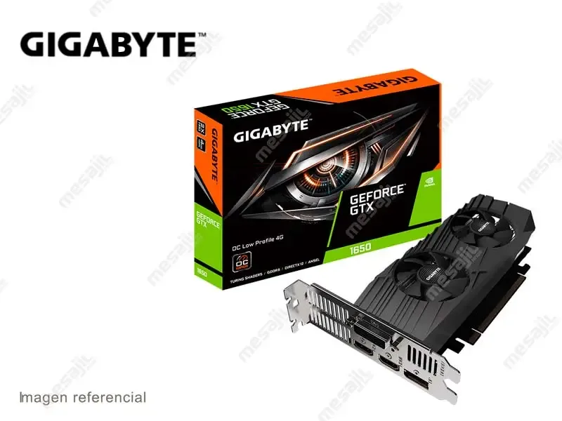 Tarjeta Grafica Gigabyte Nvidia GeForce GTX1650 4GB GDDR6 (GV-N1656OC-4GL)