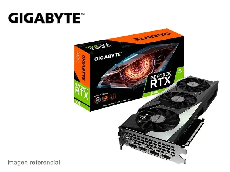 Tarjeta Grafica Gigabyte NVIDIA GeForce RTX 3050 GAMING OC 8GB GDDR6