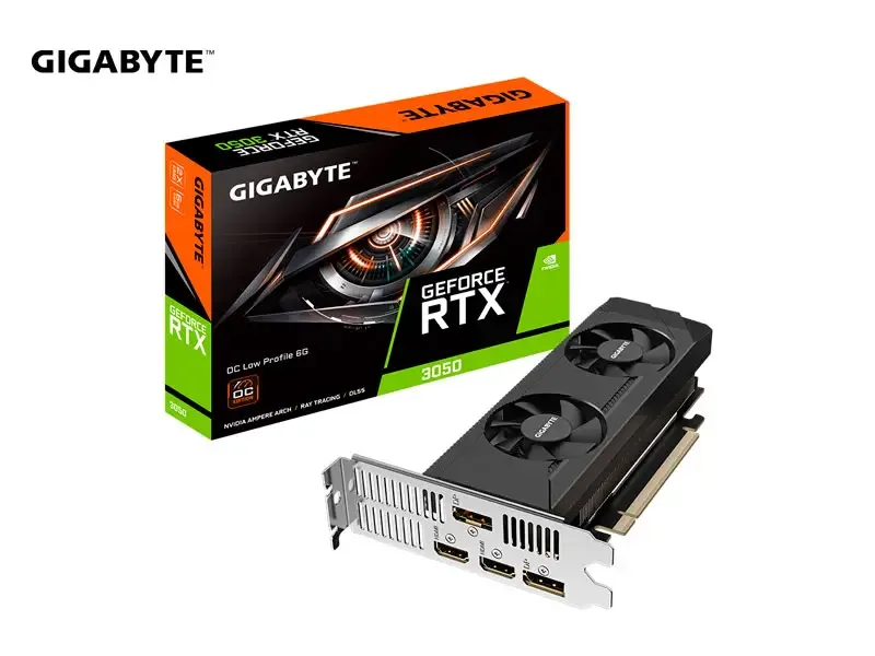 Tarjeta Grafica Gigabyte NVIDIA GeForce RTX 3050 OC 6GB GDDR6 Low Profile