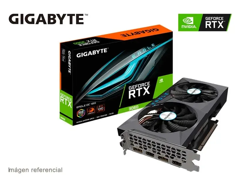 Tarjeta Grafica Gigabyte NVIDIA GeForce RTX 3060 EAGLE OC 12GB GDDR6