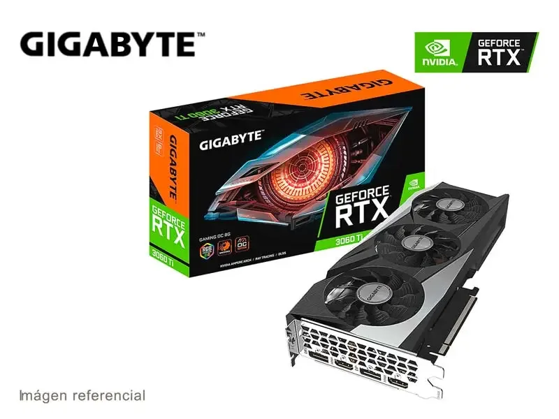 Tarjeta Grafica Gigabyte NVIDIA GeForce RTX 3060 Ti GAMING OC 8GB GDDR6