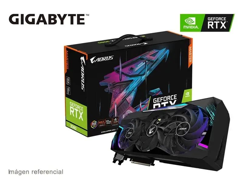 Tarjeta Grafica Gigabyte NVIDIA GeForce RTX 3080 Aorus Master 10GB GDDR6X