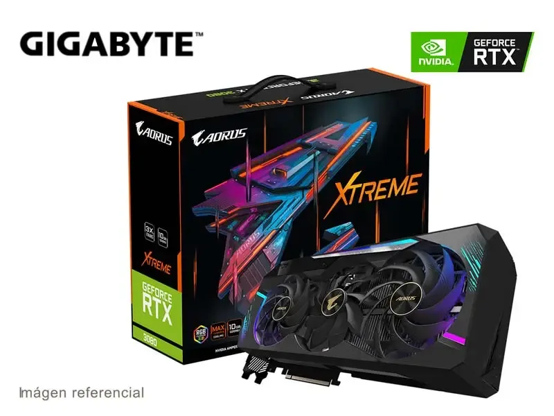 Tarjeta Grafica Gigabyte NVIDIA GeForce RTX 3080 Aorus Xtreme 10GB GDDR6X