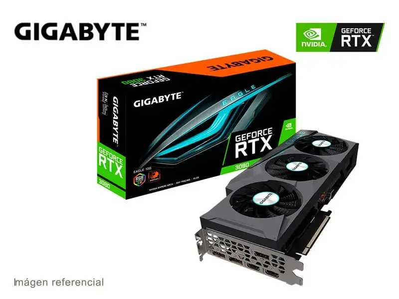 Tarjeta Grafica Gigabyte NVIDIA GeForce RTX 3080 EAGLE 10GB GDDR6X