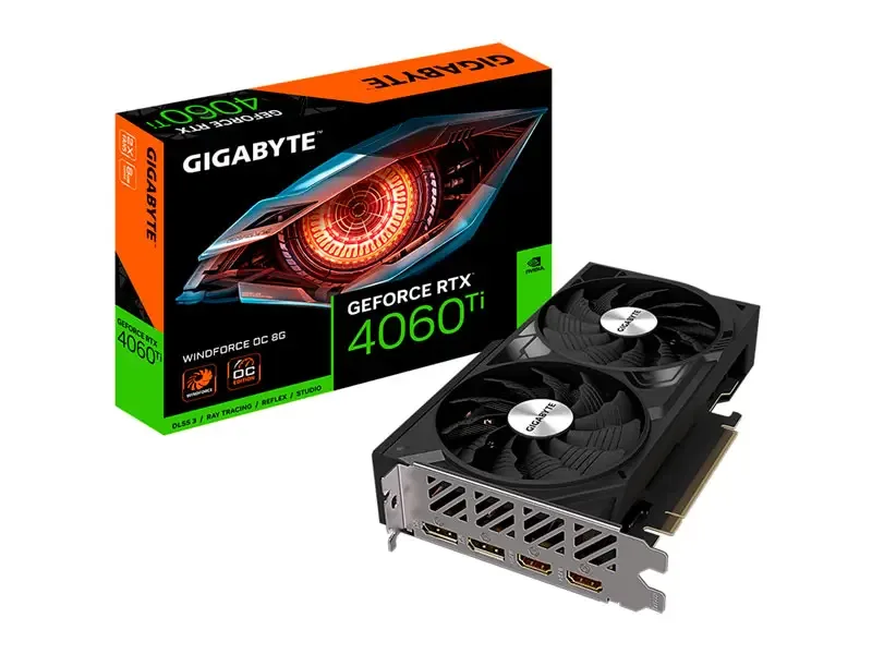 Tarjeta Grafica Gigabyte NVIDIA GeForce RTX 4060TI WINDFORCE OC 8GB GDDR6