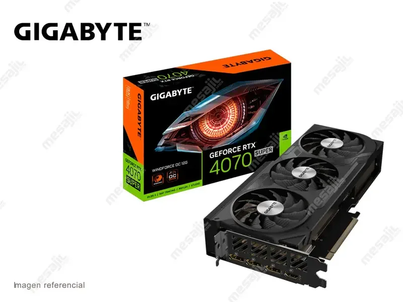 Tarjeta Grafica Gigabyte NVIDIA GeForce RTX 4070 SUPER WINDFORCE OC 12GB GDDR6X PCI-E 4