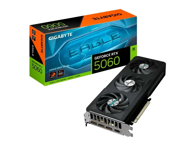Tarjeta Grafica Gigabyte NVIDIA GeForce RTX 5060 EAGLE MAX OC 8GB GDDR7