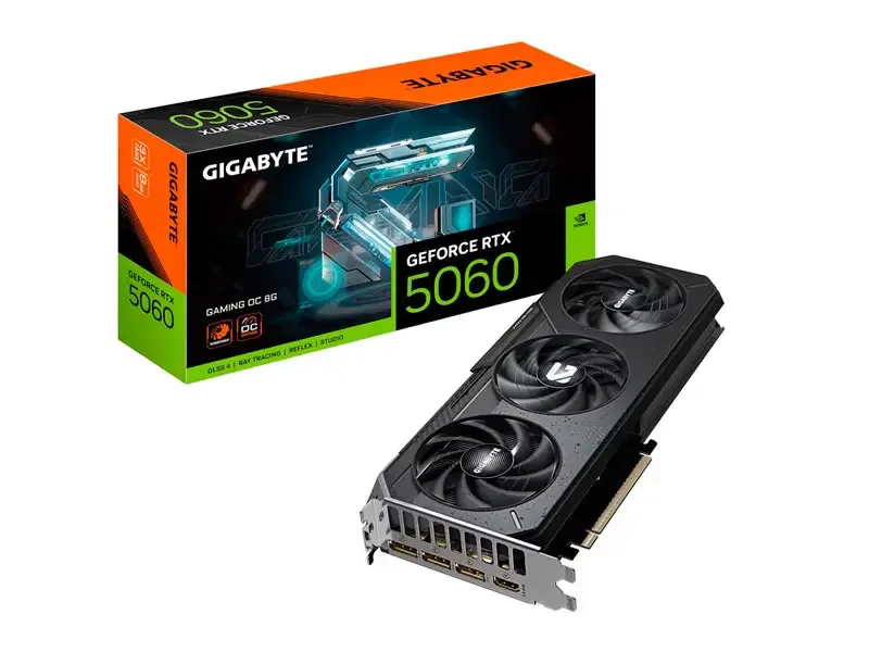Tarjeta Grafica Gigabyte NVIDIA GeForce RTX 5060 Gaming OC 8GB GDDR7