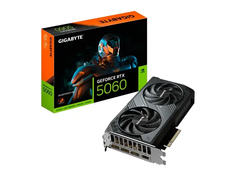 Tarjeta Grafica Gigabyte NVIDIA GeForce RTX 5060 Windforce 8GB GDDR7