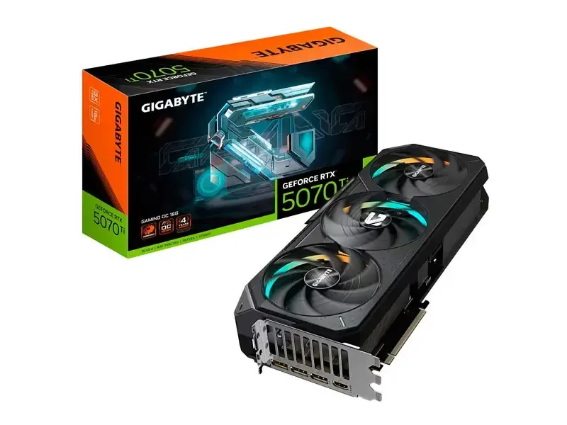 Tarjeta Grafica Gigabyte NVIDIA GeForce RTX 5070 Ti Gaming OC 16GB GDDR7
