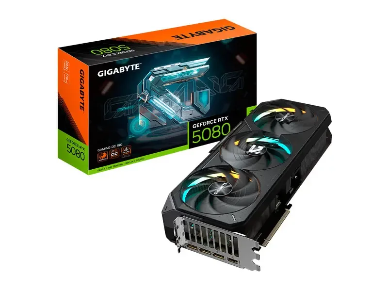 Tarjeta Grafica Gigabyte NVIDIA GeForce RTX 5080 Gaming OC 16GB GDDR7