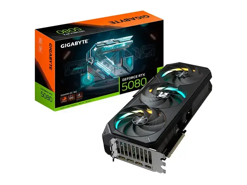 Tarjeta Grafica Gigabyte NVIDIA GeForce RTX 5080 Gaming  WINDFORCE OC 16GB GDDR7