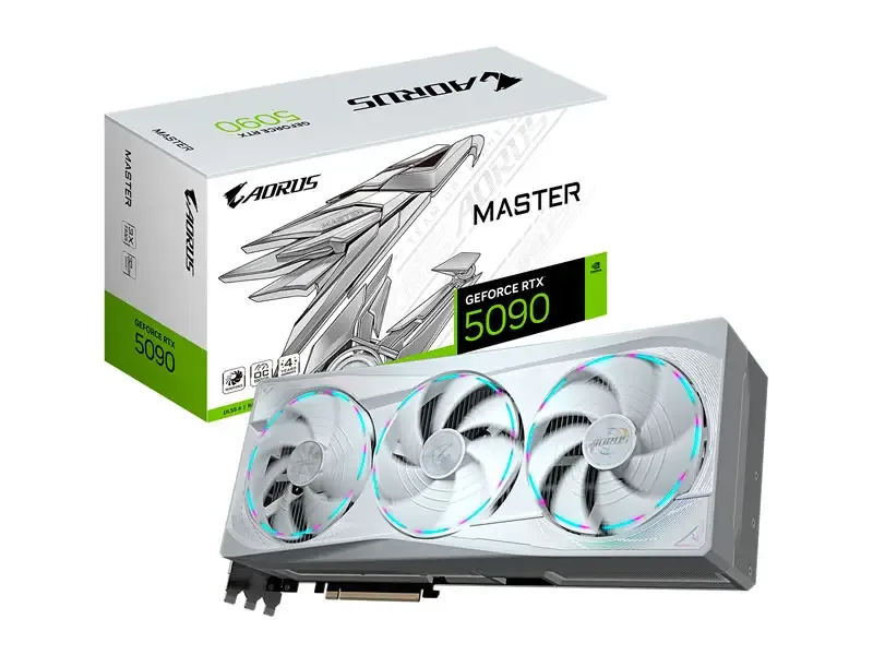 Tarjeta Grafica Gigabyte NVIDIA GeForce RTX 5090 Aorus Master ICE 32GB GDDR7
