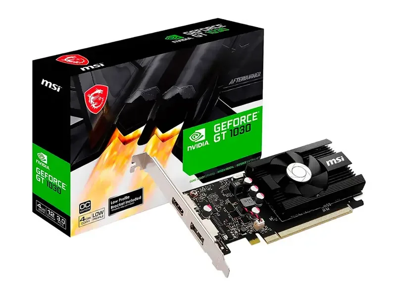 Tarjeta Grafica MSI Nvidia GeForce GT1030 OC 4GB GDDR4 LP