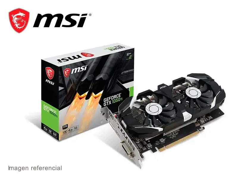 Tarjeta Grafica MSI NVIDIA GeForce GTX 1050 Ti OC 4GB GDDR5