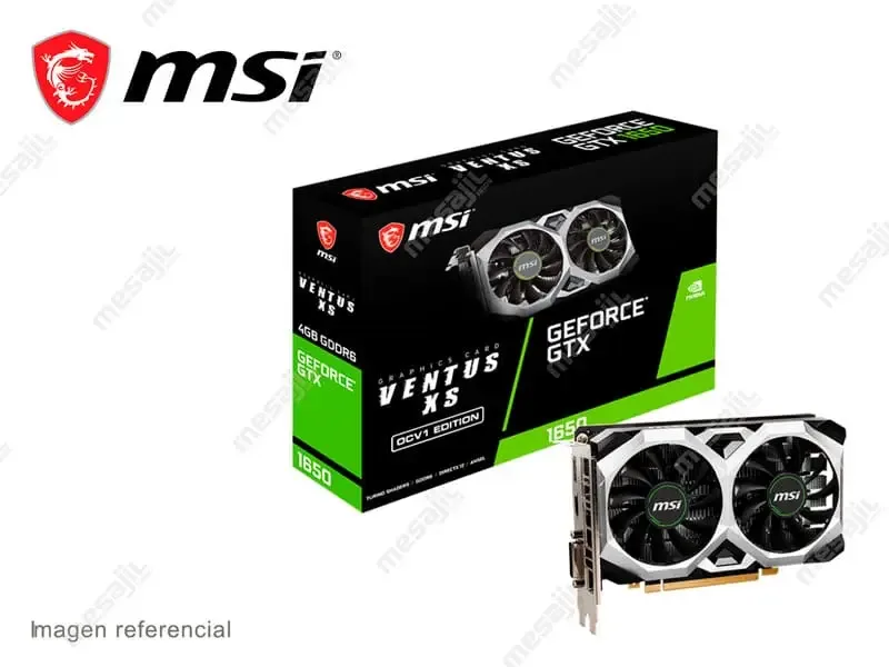 Tarjeta Grafica MSI NVIDIA GeForce GTX 1650 D6 VENTUS XS OCV1 4GB GDDR6
