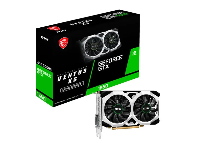 Tarjeta Grafica MSI NVIDIA GeForce GTX 1650 D6 VENTUS XS OCV3 4GB GDDR6