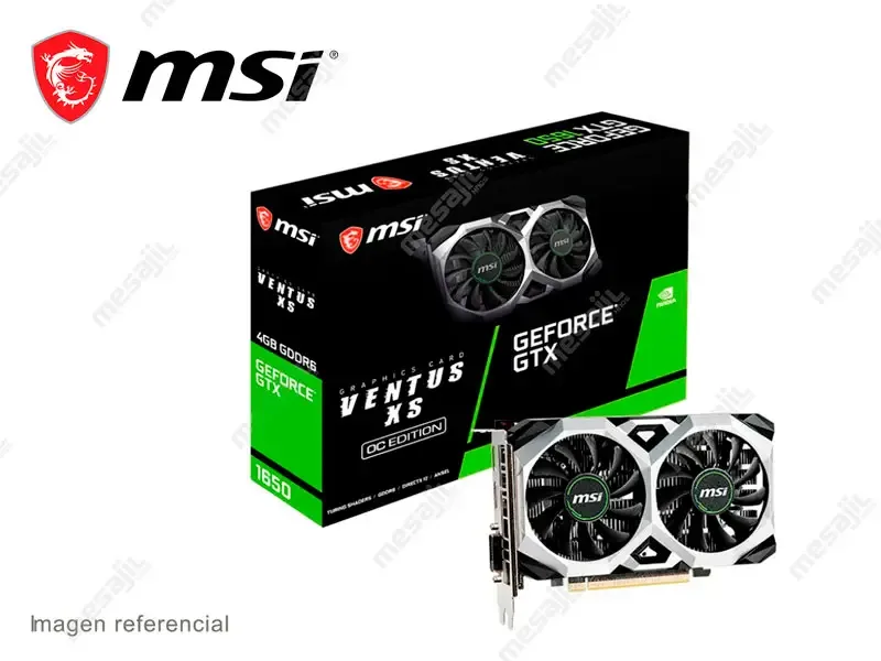 Tarjeta Grafica MSI NVIDIA GeForce GTX 1650 VENTUS XS OCV3 4GB GDDR6