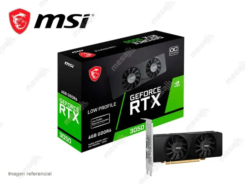Tarjeta Grafica MSI NVIDIA GeForce RTX 3050 OC 6GB DDR6 Low Profile