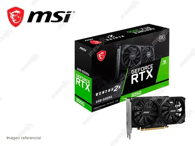 Tarjeta Grafica MSI NVIDIA GeForce RTX 3050 VENTUS 2X 6GB GDDR6
