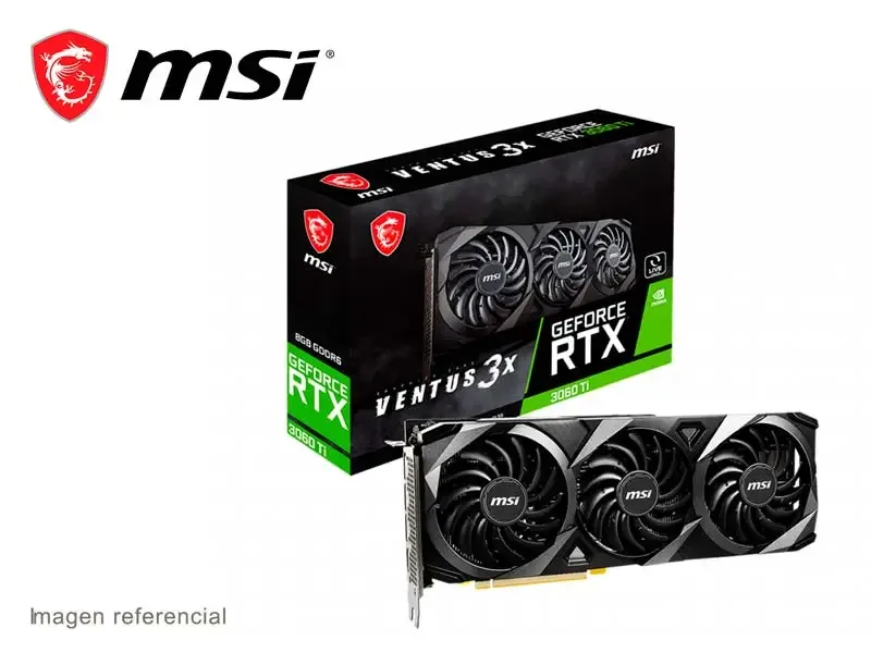 Tarjeta Grafica MSI NVIDIA GeForce RTX 3060 Ti VENTUS 3X OC 8GB GDDR6