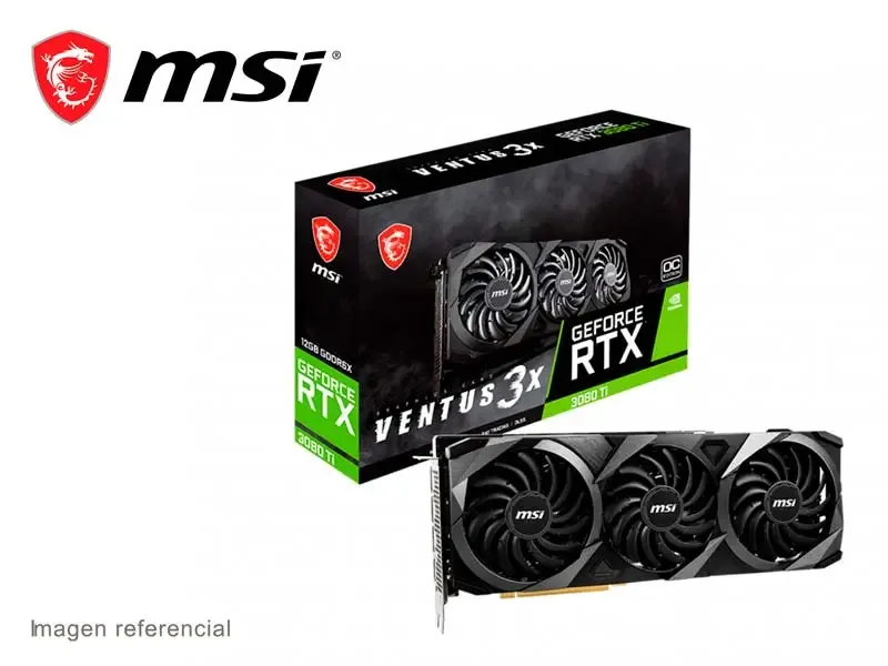 Tarjeta Grafica MSI NVIDIA GeForce RTX 3080 Ti VENTUS 3X OC 12GB GDDR6