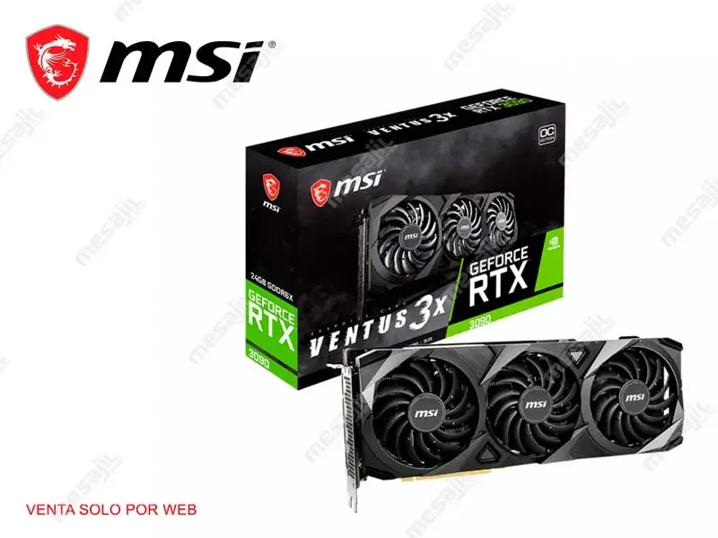Tarjeta Grafica MSI NVIDIA GeForce RTX 3090 24GB GDDR6X Ventus 3x
