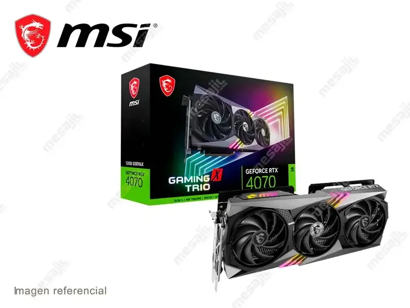 Tarjeta Grafica MSI NVIDIA GeForce RTX 4070 Gaming X TRIO 12GB GDDR6X