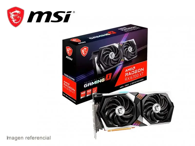 Tarjeta Grafica MSI RADEON RX 6700 XT 12GB GDDR6 Gaming X