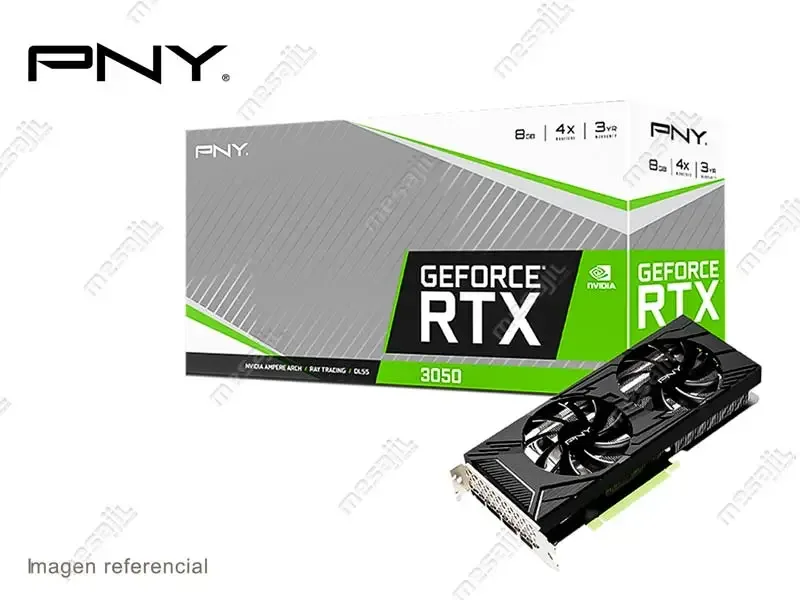 Tarjeta Grafica PNY NVIDIA GeForce RTX 3050 8GB DL55 (VCG30508DFMPB)