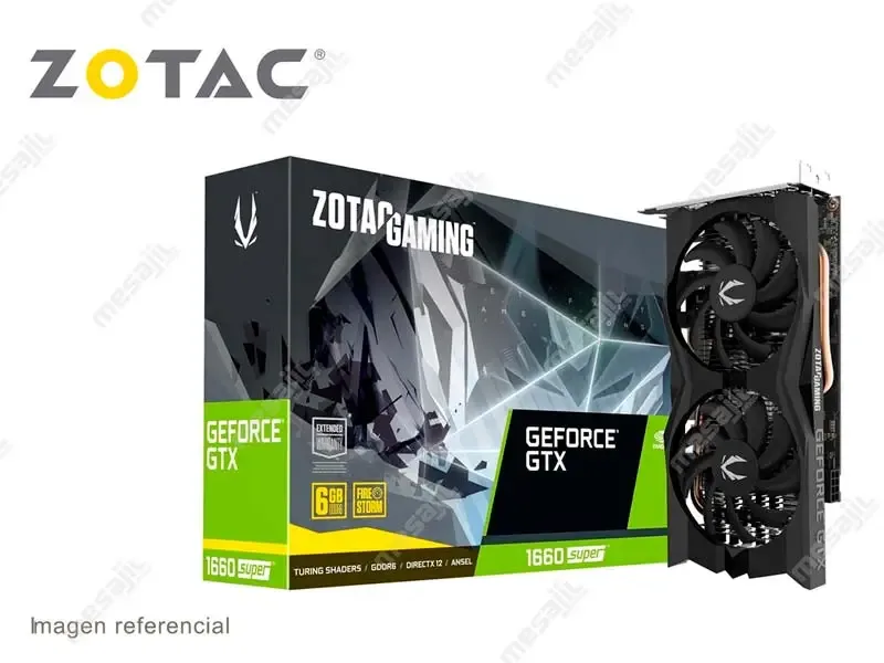 Tarjeta Grafica Zotac NVIDIA GeForce GTX 1660 SUPER 6GB 192BIT GDDR6