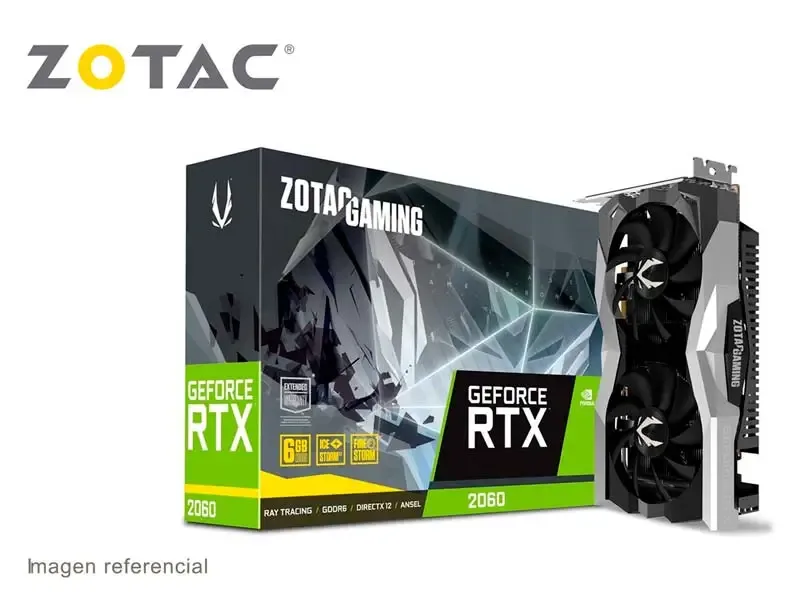 Tarjeta Grafica Zotac NVIDIA GeForce RTX 2060 6GB GDDR6