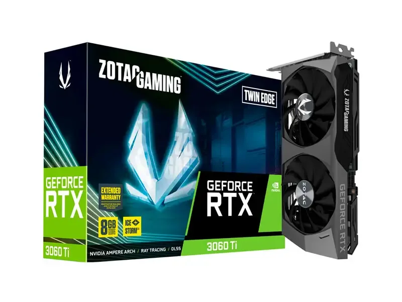 Tarjeta Grafica Zotac NVIDIA GeForce RTX 3060 TI TWIN EDGE 8GB LHR 256BIT GDDR6