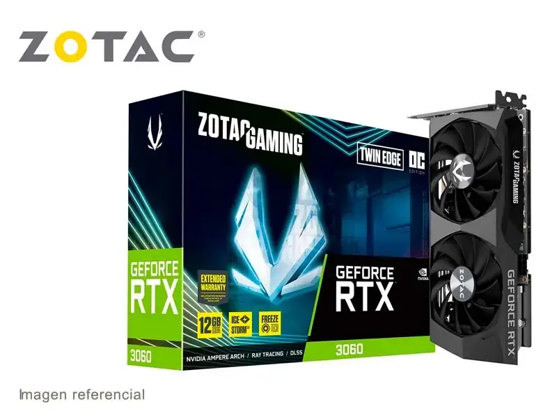Tarjeta Grafica Zotac NVIDIA GeForce RTX 3060 Twin Edge 12GB GDDR6